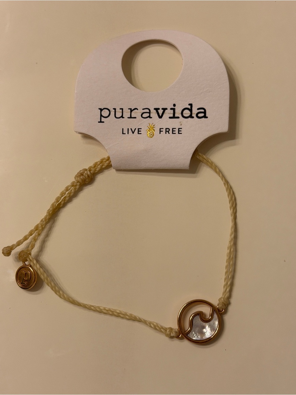 NWT Pura Vida Stone Wave Bracelet Rose Gold